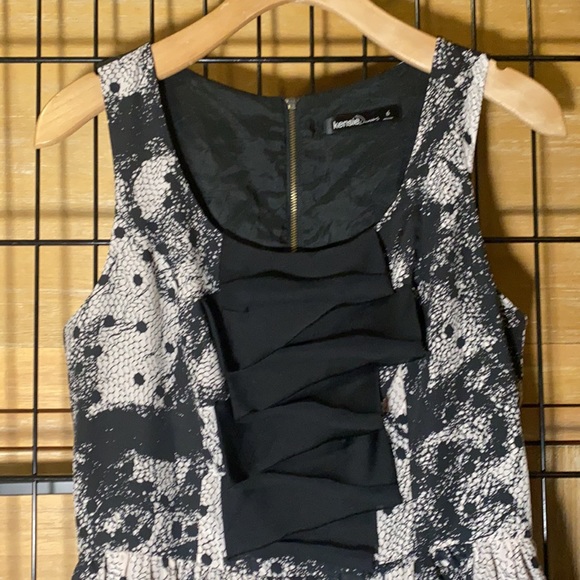 KENSIE Ruffle Accented A-line Dress - Picture 2 of 7